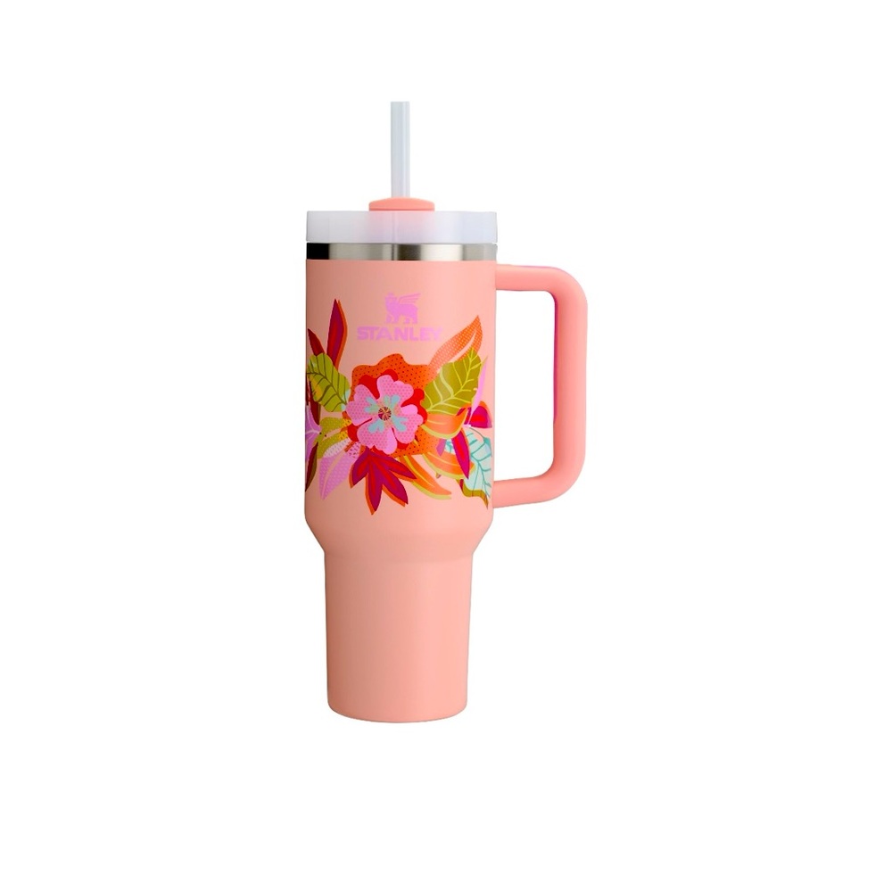 Stanley Tropic Sorbet Peach Flowers Mother’s Day Quencher Tumbler 40 oz